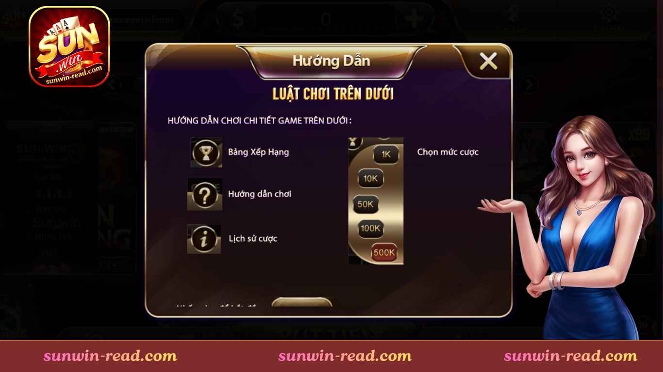 Hướng dẫn chơi mini game trên dưới Sun Win