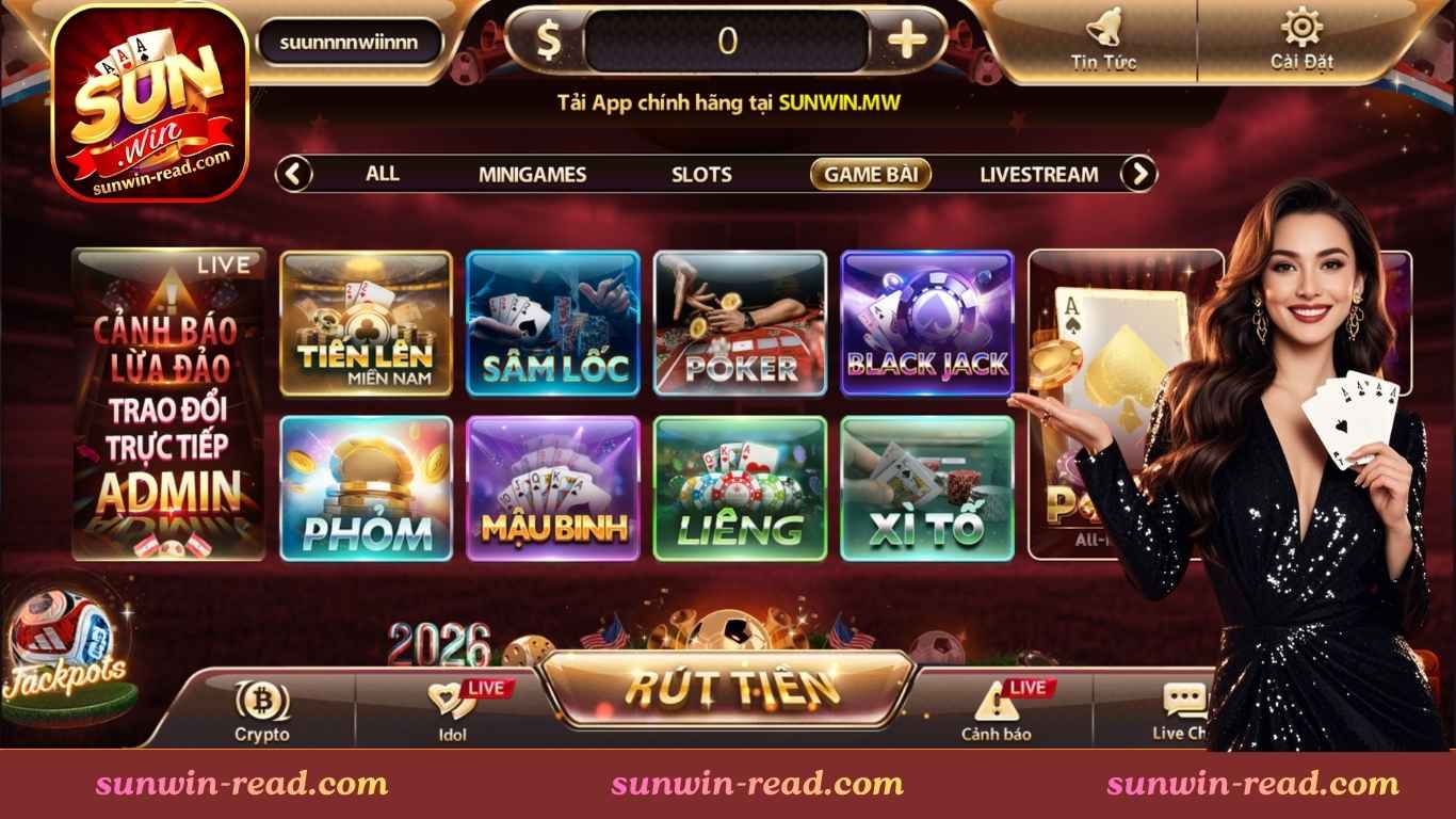 Tổng hợp các game bài Sunwin đổi thưởng hot nhất