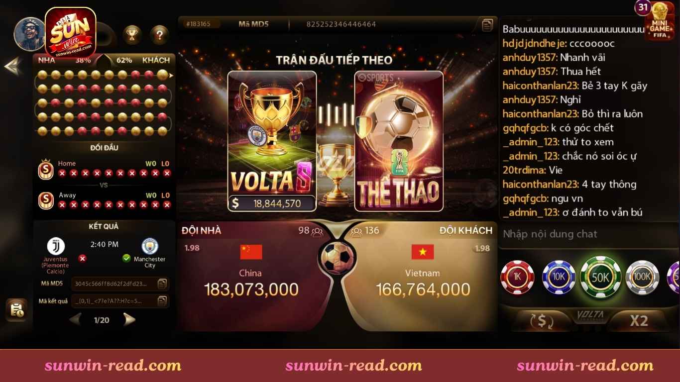 Top bộ môn cá cược thể thao Sunwin